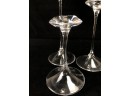 Glass Stemmed Candle Stick Holders
