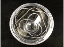 Nambe Swirled Glass Bowl