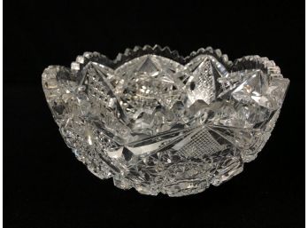 Detailed Cut Glass Bowl