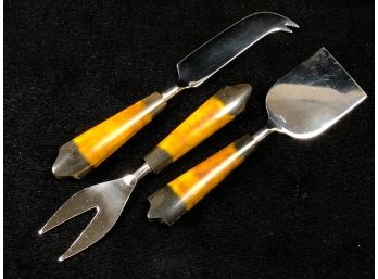 Vintage Resin Cheese Knives
