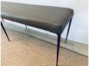 Interlude Stiletto Hollywood Grey Leather Bench (LOC S2)