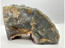 Natural Agate & Raw Amethyst Crystal