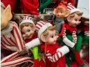 Santa & 15 Elves In Christmas Decorated Tin Box