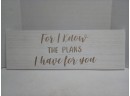 Beautiful Interior Wall Signs -For I Know The Planbs I Have For You & You Are Capable Of Amazing Things  CVBK