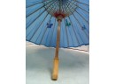 SWANK Split Cowhide Zippered Dopp (toiletry) Kit And Handmade, Hand Painted Sun Umbrella  CVBK
