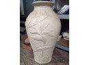 Large Floor Vase Has Botanical Style With Silk Flowers - Fill A Corner Of Your Home Beautifully!  Pantry