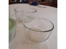 3 Mixing Bowls From Mse Martha Stewart, 1 Anchor Hocking & 1 Arcoroc, France  A3