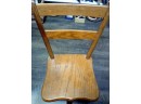 Childs Vintage Swivel Desk Chair - Solid Wood                 CVBK