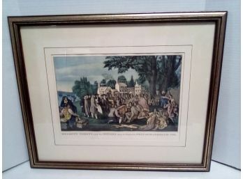 Reprint Of Currier Lith: Wm. Penns Treaty With The Indians When He Founded The Province Of Pennsy A 1661 WA
