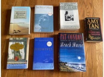Lot Of Seven (7) Fiction Books: F. Scott Fitzgerald, Amy Tan, Nicholas Sparks, Sue Monk Kidd, And More!