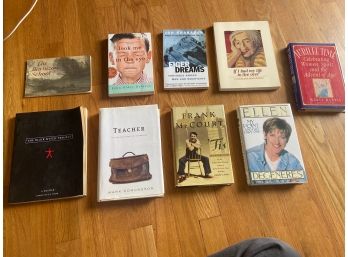 Lot Of Nine (9) Non-fiction Books: Ellen Degeneres, Jon Krakauer, John Elder Robinson, And Many More!