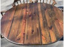 Solid Rock Maple Table With Leaf & Six Captain's Chairs (#3 Of 3)