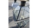 Pair Of Entrance Lanterns With Copper Frames
