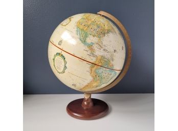 Vintage Repogle Cherry Wood Base Globe
