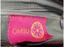 Vintage OMBU Ladies Sued & Leather Purse Handbag