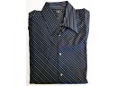 Men's TWO A.M.  Black Long Sleeve Button Down Shirt Size Large