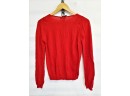 NEW Women's 'SHE IS SO'  Bright Red V-neck Cardigan Sweater Made In Italy Size 42/US Med