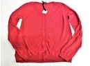 NEW Women's 'SHE IS SO'  Bright Red V-neck Cardigan Sweater Made In Italy Size 42/US Med