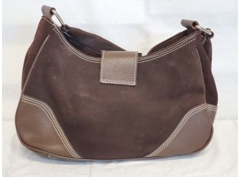 Vintage OMBU Ladies Sued & Leather Purse Handbag