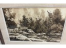 Mid Century Sepia Watercolor By Bill Ely 1919-1993 Listed Ct  Artist . Started As A Comic Artist