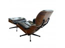 A Classic Leather Lounge Chair & Ottoman