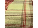 A Pretty Lambswool Blanket Made In Scotland -  54 X 70