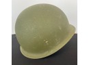 A Vintage US Army Metal Helmet With Chin Strap - 11w X 9d X 7h