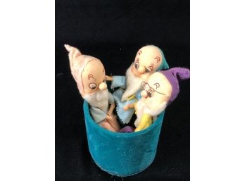 Three Of The Little Dwarfs Hand Made Dolls