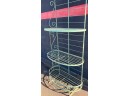 Large GreenLarge Green Cast-iron Bakers Rack (size: 80x38)