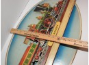 25 X 15 1970s Seagrams  7 Whiskey Pop Out Early American Train Liquor Advertising Cardboard Sign