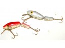 Lot Of 2 Stan Gibbs Wooden Jointed Lures In An Original Box