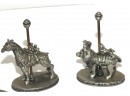 Lot Of Pewter Carnival Carousel Figures