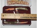 Limited Edition 2007 Winchester 2 Knife Set In Tin Case