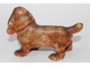 Antique Small Cast Iron Spaniel Dog Figure With Original Paint