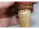 Old Anri Carved Wood Italian Animated Wine Stopper Set - Possible Store Display - Very Nice Condition