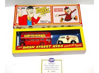 1990 Corgi Bash Street Kids & Minnie The Minx Diecast Car Set With COA 1/43