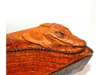 Vintage Handmade Full Body Alligator Purse