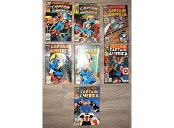 Lot Of Vintage Marvel Captain America Comic Books