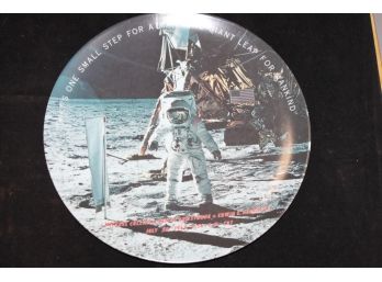 Vintage 1969 Texas Ware Moon Landing Plate
