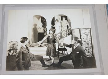 Very Unusual Large Antique Photograph - Looks Like Men Dressed As Women
