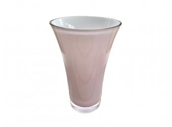 Lovely Pink Heavy Glass Vase
