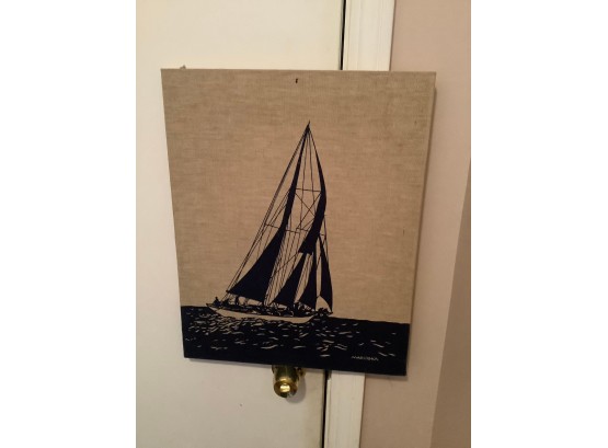 Boat Print On Canvas #10