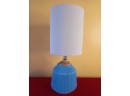 Blue Pottery Lamp