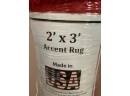 2x3 Red Accent Rug NEW