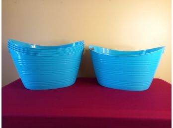 Teal Plastic Baskets