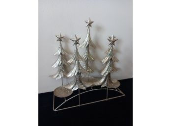 Glitter Christmas Tree Candle Holder