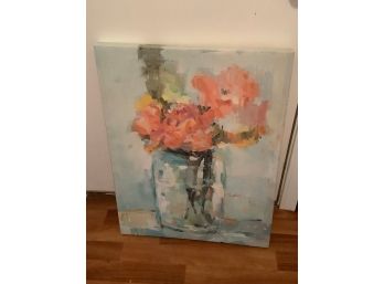 Floral Vase Print On Canvas #24