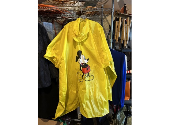 Disney Mickey Mouse Poncho Rain Jacket