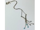 *Unique Vintage Sterling Silver  Dangly Pendant Necklace