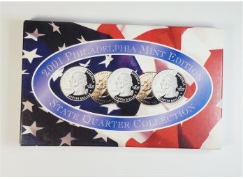 *2001 Philadelphia Mint Edition State Quarter Collection W/ COA & Box